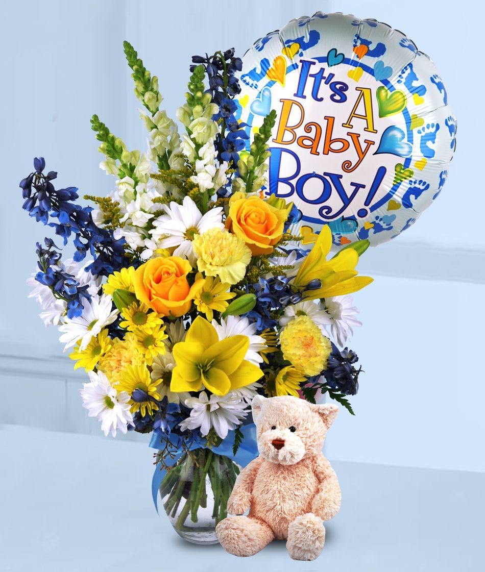 Baby Boy Surprise - New Baby Flowers 